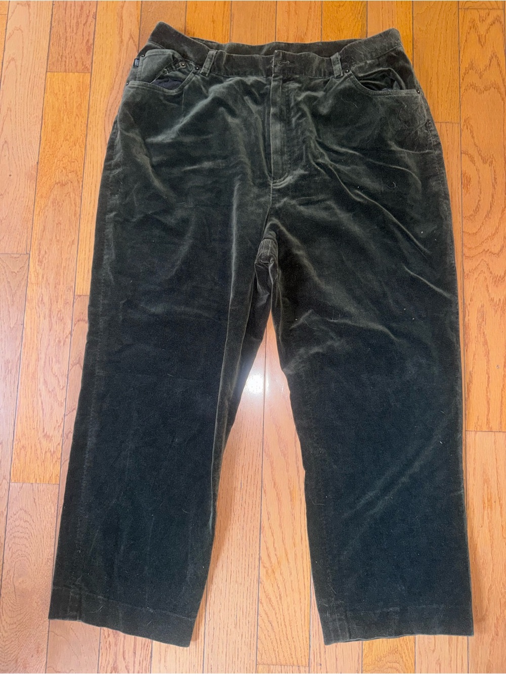 Ralph Lauren Green Velvet Pants